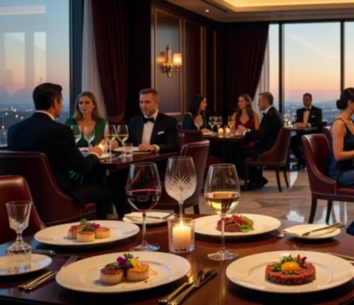 Cinematikus gourmet fogás és elegáns offline poker asztal gyertyafényben